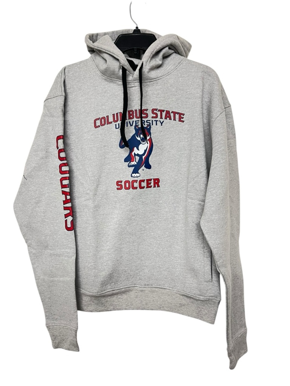 New Columbus State‎ University Cougars Gray Soccer Pullover Hoodie